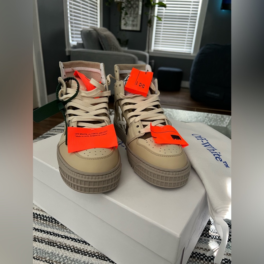 NIB/NWT: Off-White 3.0 off court calf leather sneakers - Picture 2 of 6